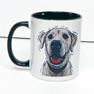 NEW Yellow Lab Breed Specific Ceramic Dog Lover Mug / Pet /Coffee/ Lee Keller